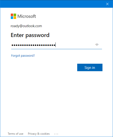 Enter Password